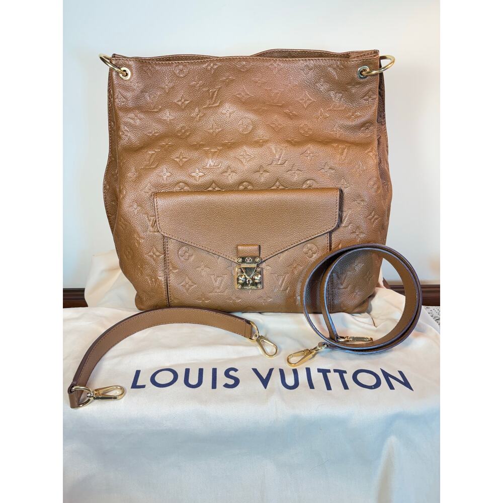 Louis Vuitton Matis Hobo Empreinte Leather 2 Way Bag w/Gold Hardware Excellent